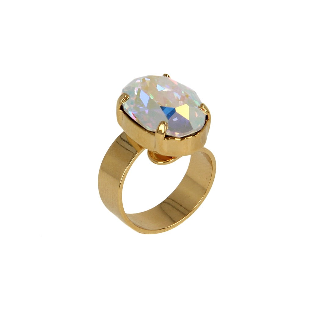 OTAZU Sprookjesring Goud + gratis 0,5 gram Oogschaduw Aventurijn Copper