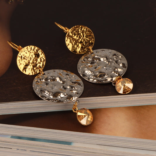 OTAZU Thessa Earrings  Cadeau 0,5 gram  Oogschaduw Aventurijn Copper .