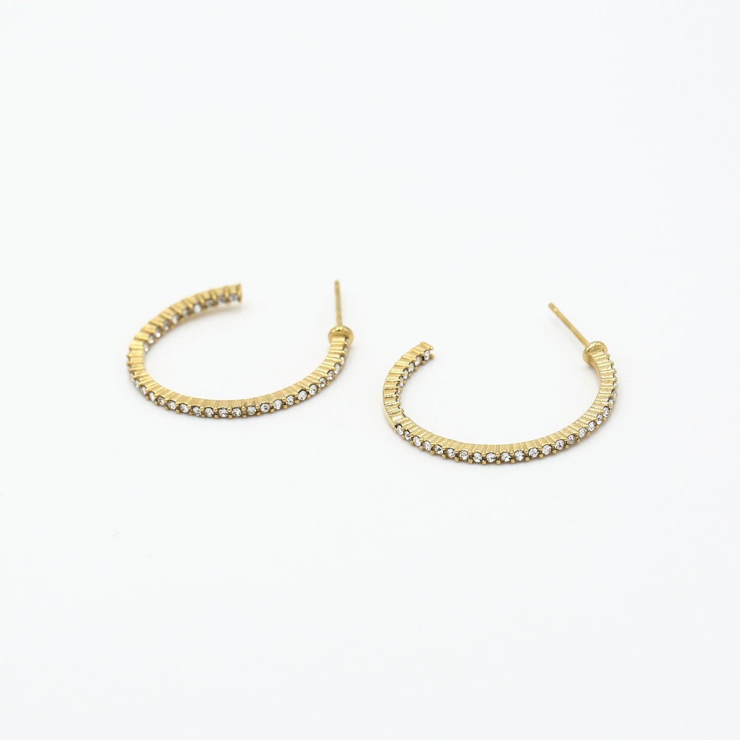 Michelle Bijou hoop oorbel strass