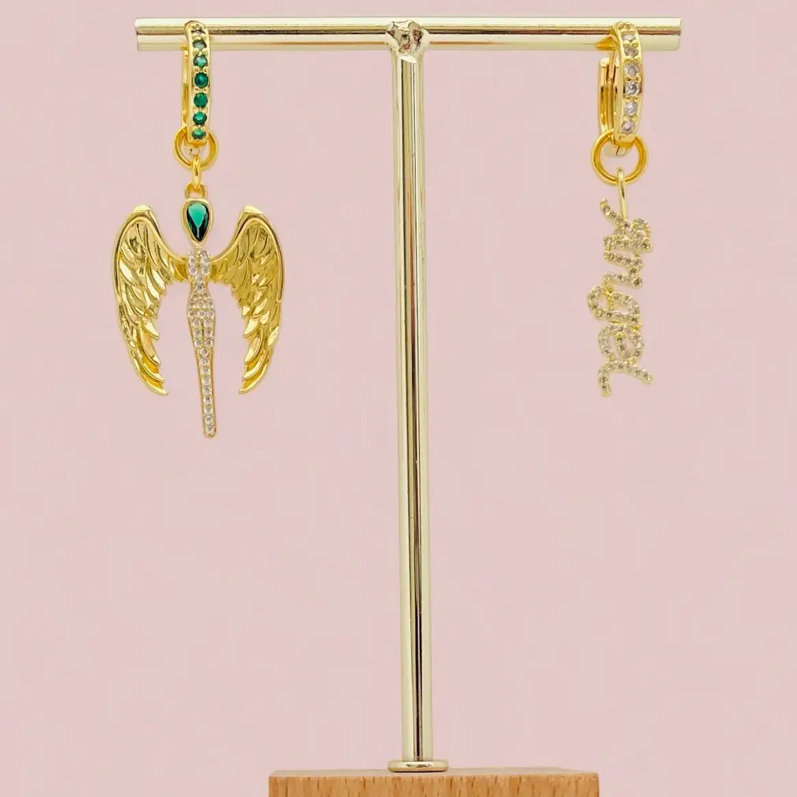 Angel Girl creolen van 12 mm met verschillende hangers