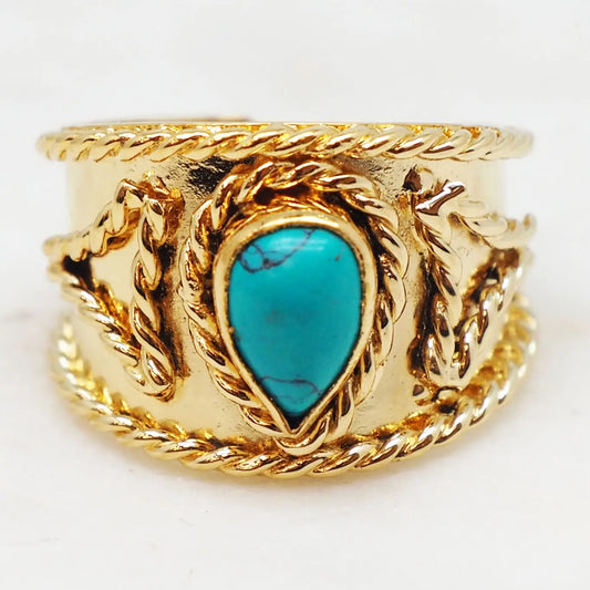NIIKI PARIS Damesring Blauw