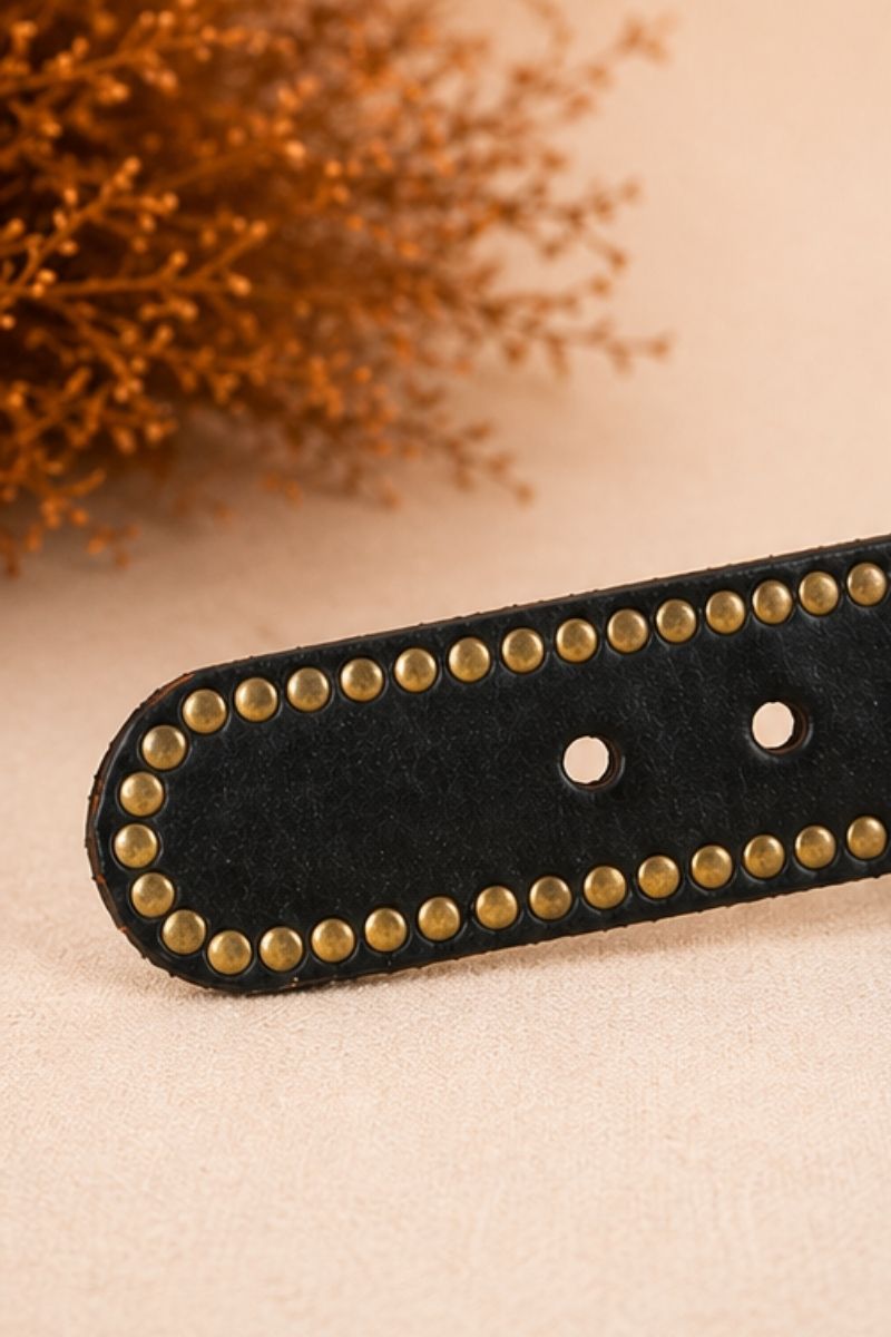 LEREN RIEM HELIOS ZWART