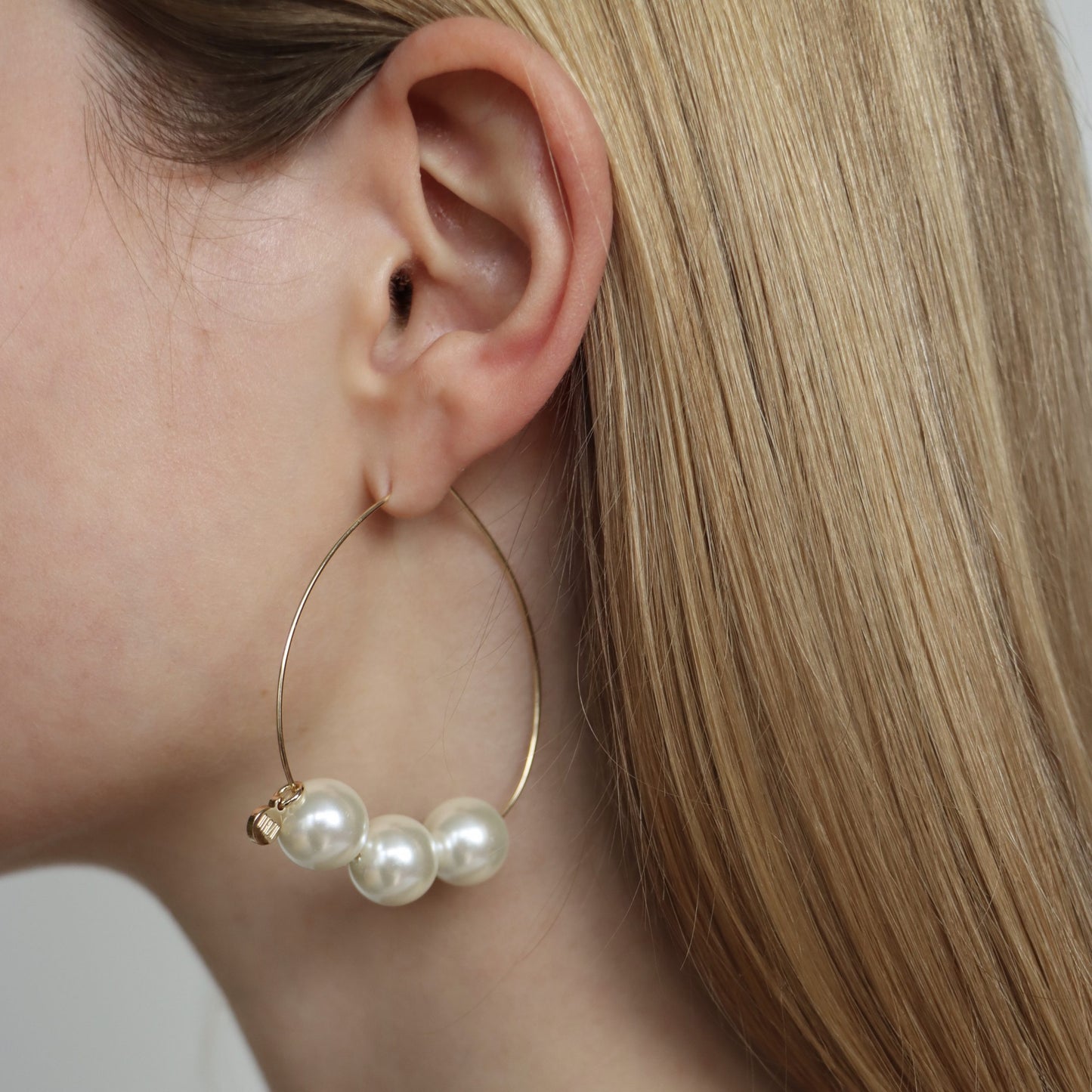 OTAZU Divine Pearl earhangers (groot)